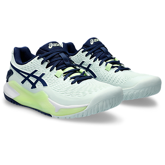 Asics Gel Resolution 9 Femme Dynawall Stabilite Amorti Pour Sport