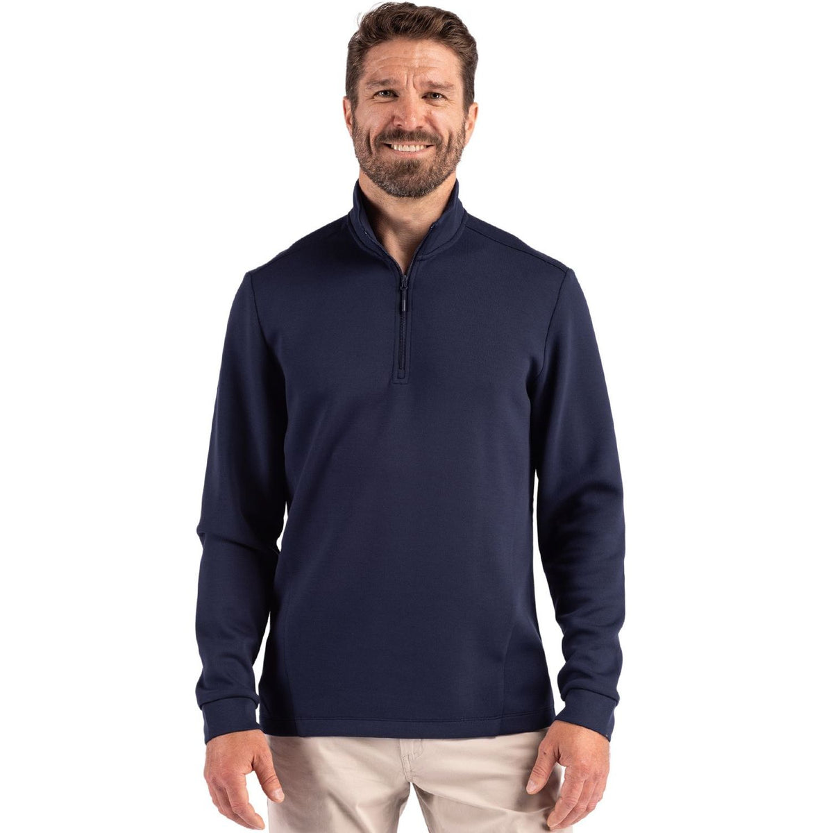 Clique Haven Recycled Mens Quarter Zip Sweatshirt homme