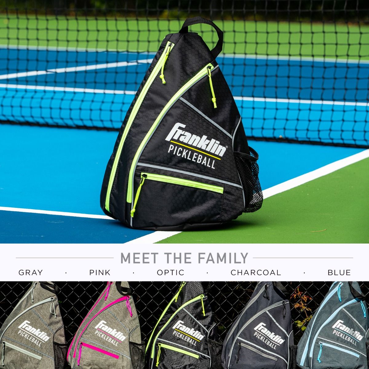 Franklin Sac Pickleball US Open Sling Back Pack Capacité 6 Raquettes