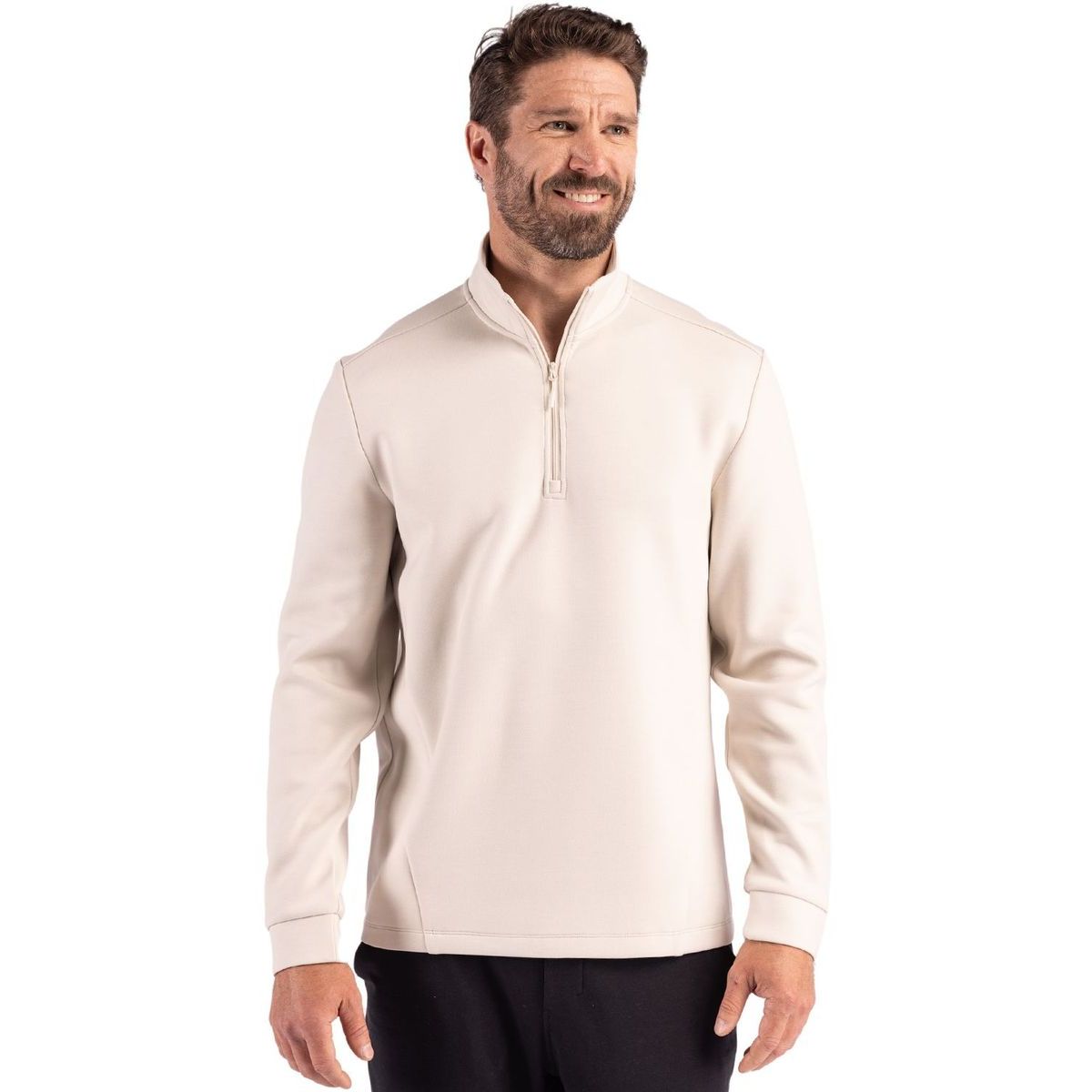 Clique Haven Recycled Mens Quarter Zip Sweatshirt homme
