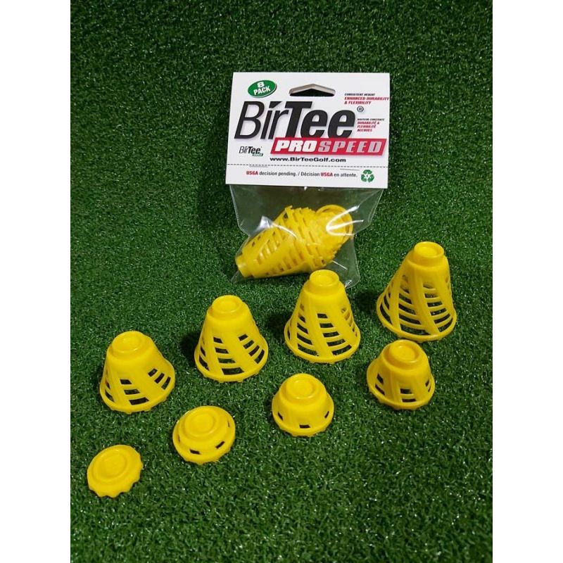 BirTee Pro Speed Pack 8 Tees Golf Tailles Variées Pour Entraînement