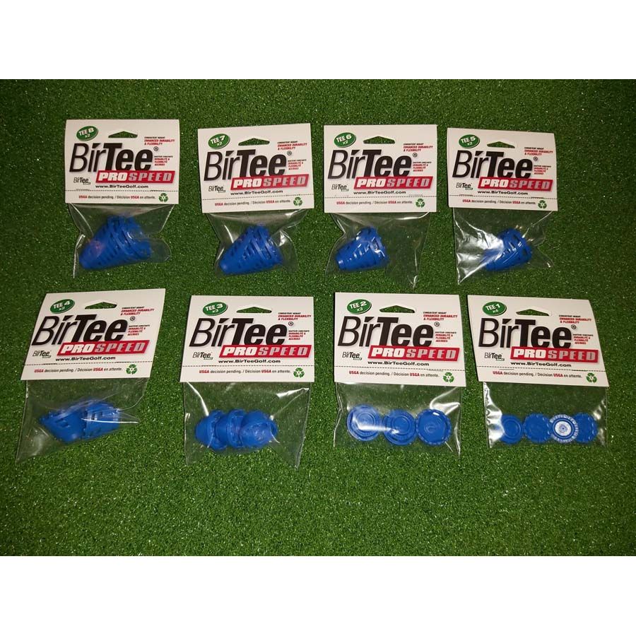 Birtee Basket Tee 2 Pack Pro Speed Bleu Taille 1,5 Pouce Pour Drive