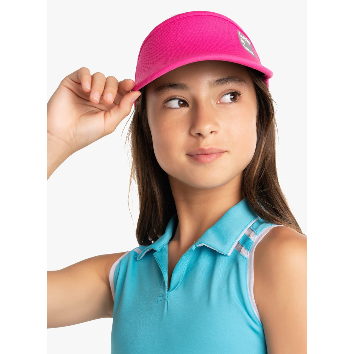 LUCKY IN LOVE LOGO STRETCH VISOR