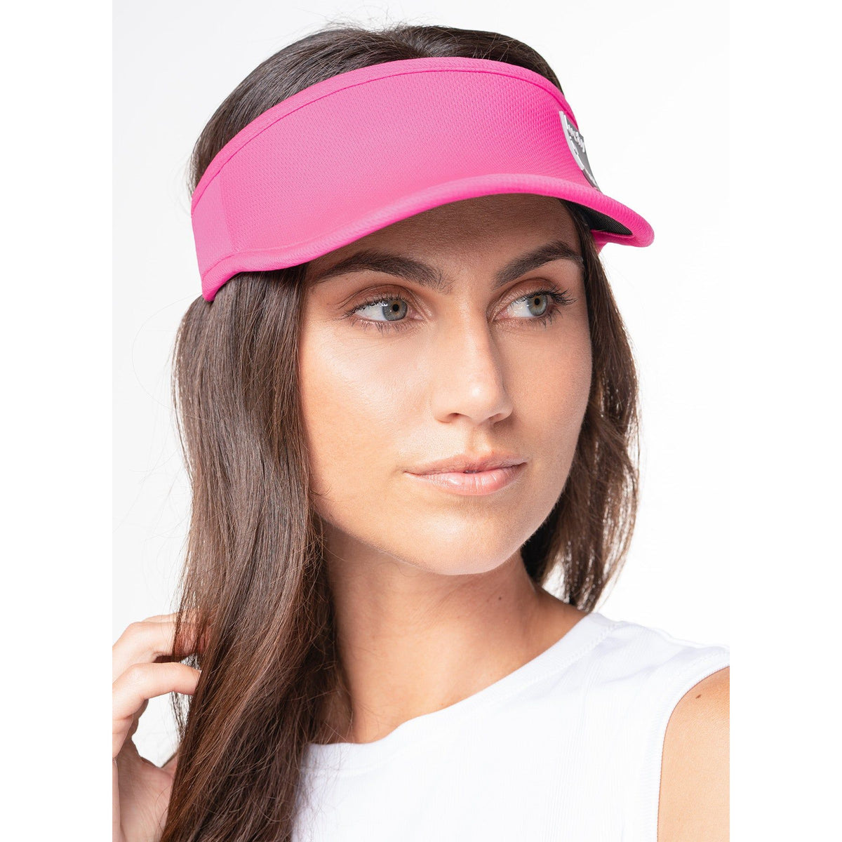 LUCKY IN LOVE LOGO STRETCH VISOR