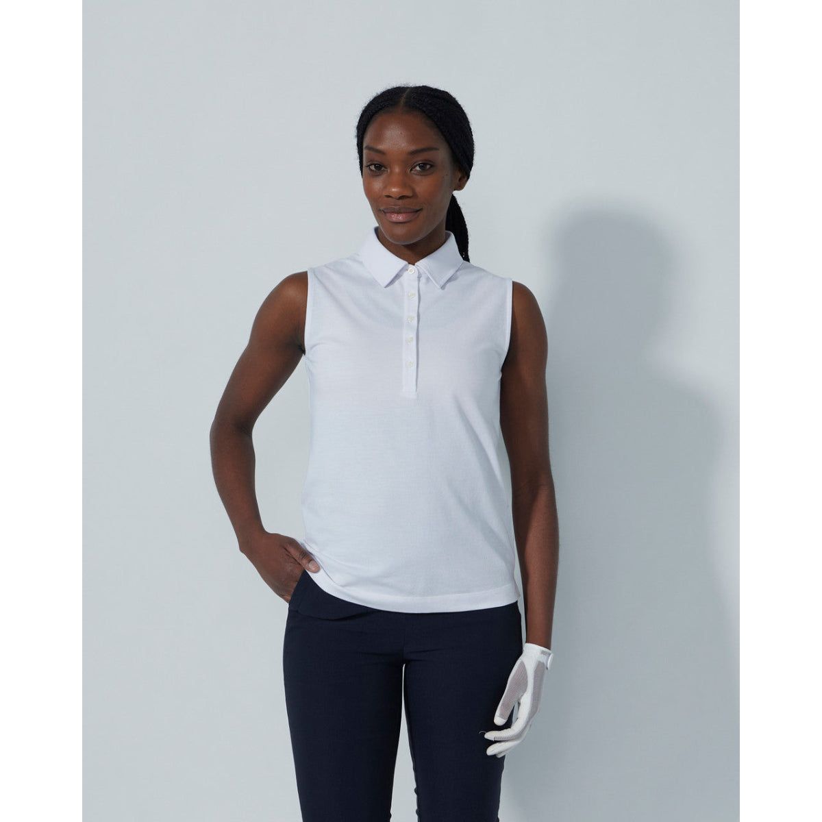 WOMEN'S SLEEVELESS POLO DAILY FAIRWAY