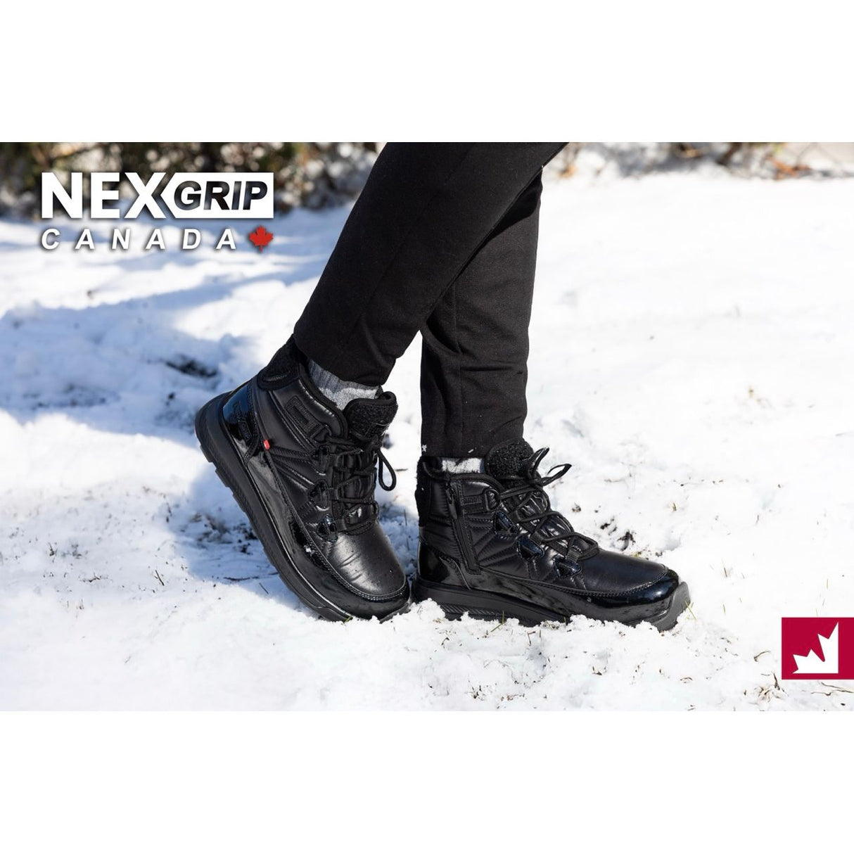 Botte Randonnée Hivernale NexGrip Ice Wonder Femme Taille 13 Crampons Rétractables Imperméable Membrane Thinsulate 200 g