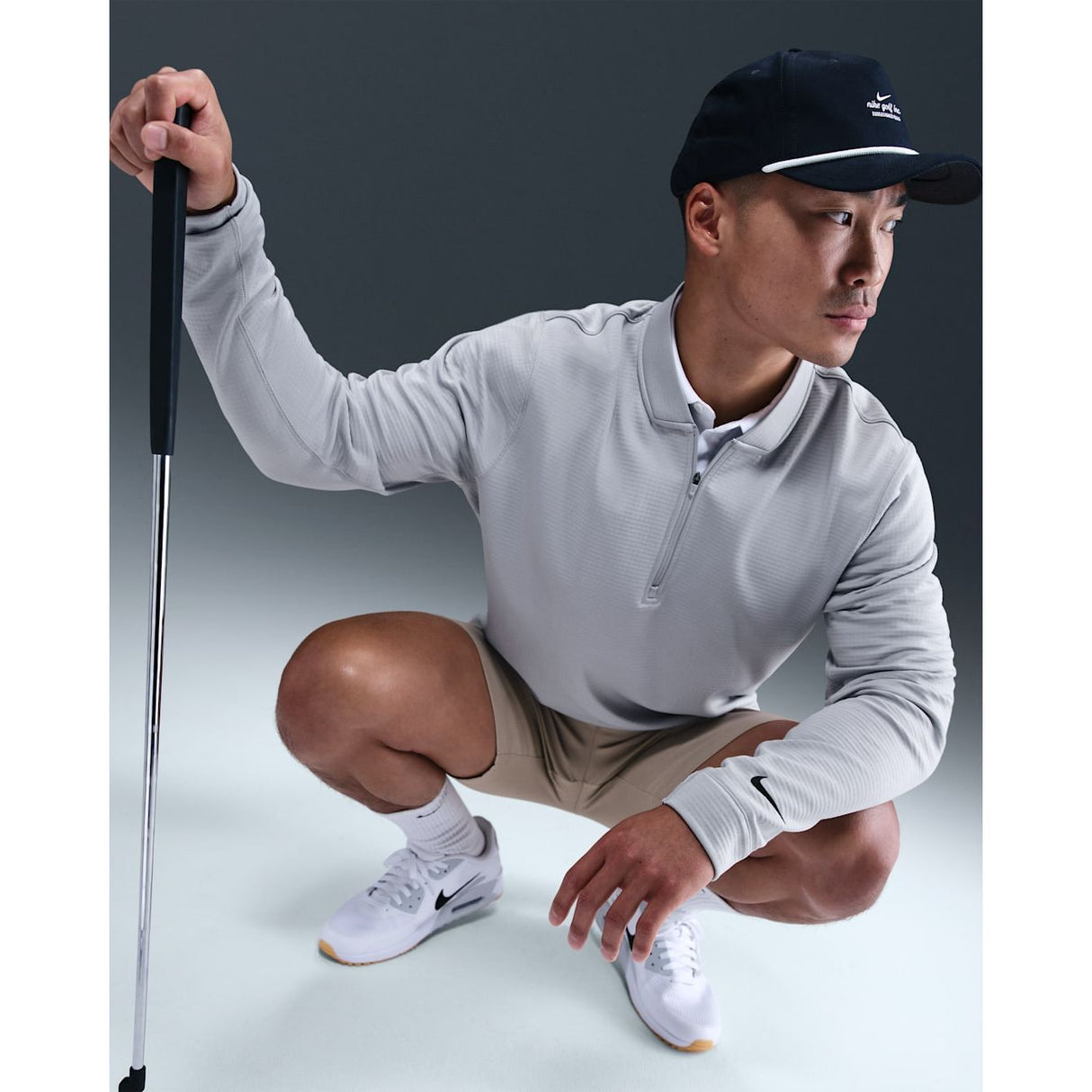 CHANDAIL NIKE VELOCITY THERMA-FIT 1/2 ZIP HOMME