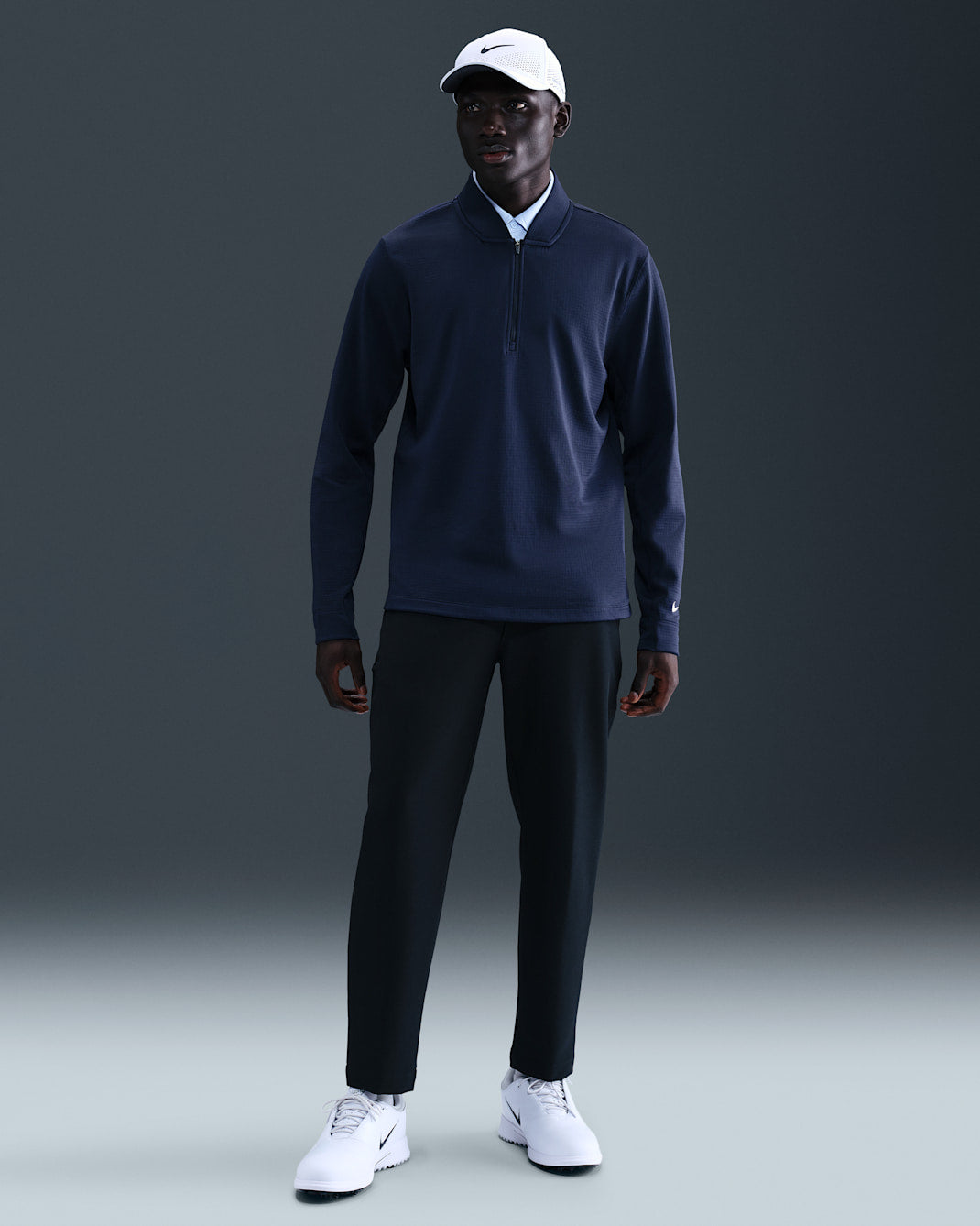 CHANDAIL NIKE VELOCITY THERMA-FIT 1/2 ZIP HOMME