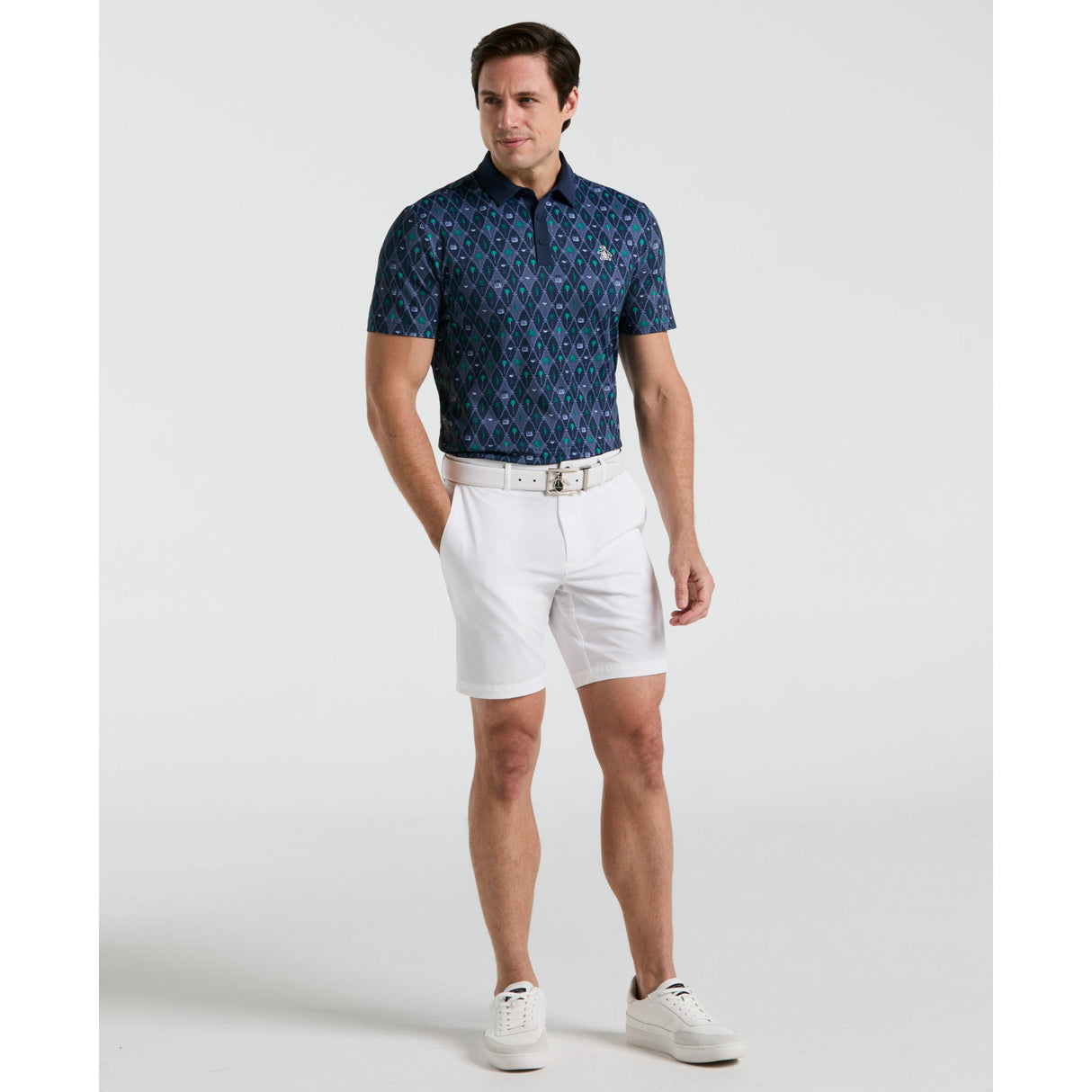 Original Penguin Polo Golf Lattice Print All Over Cocktail Earl