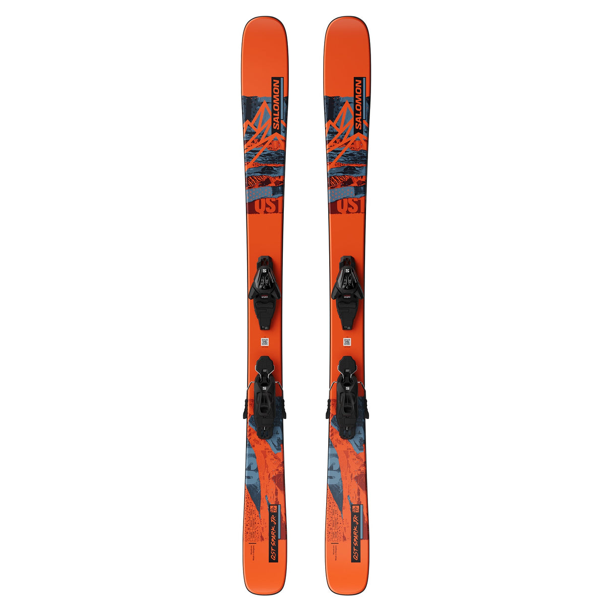 SKI SALOMON TWIN TIPS QST SPARK MEDIUM JR ET FIXATIONS L6
