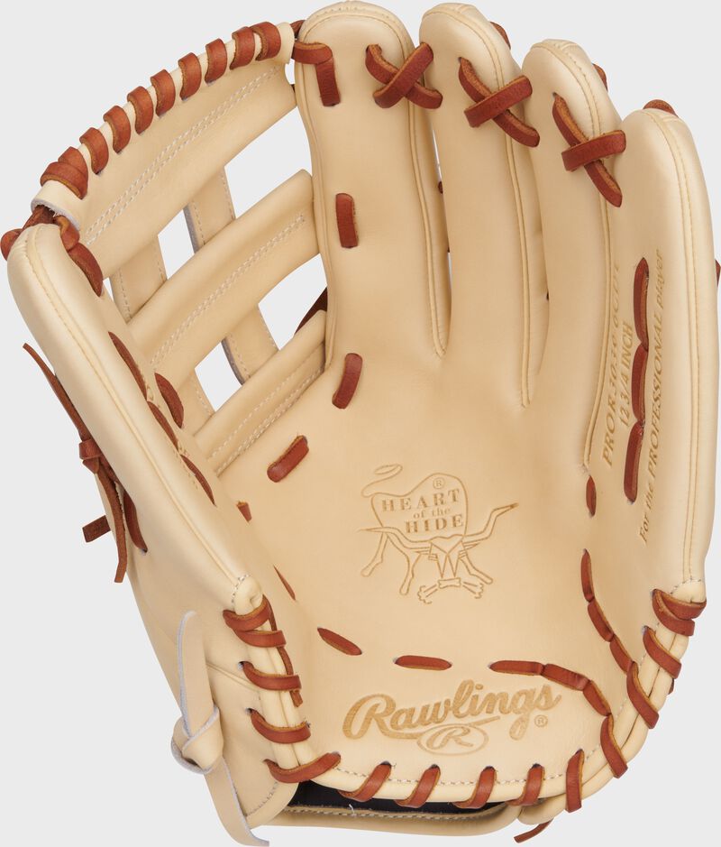 RAWLINGS HEART OF THE HIDE 12.75'' OUTFIELD GLOVE TAN/RED