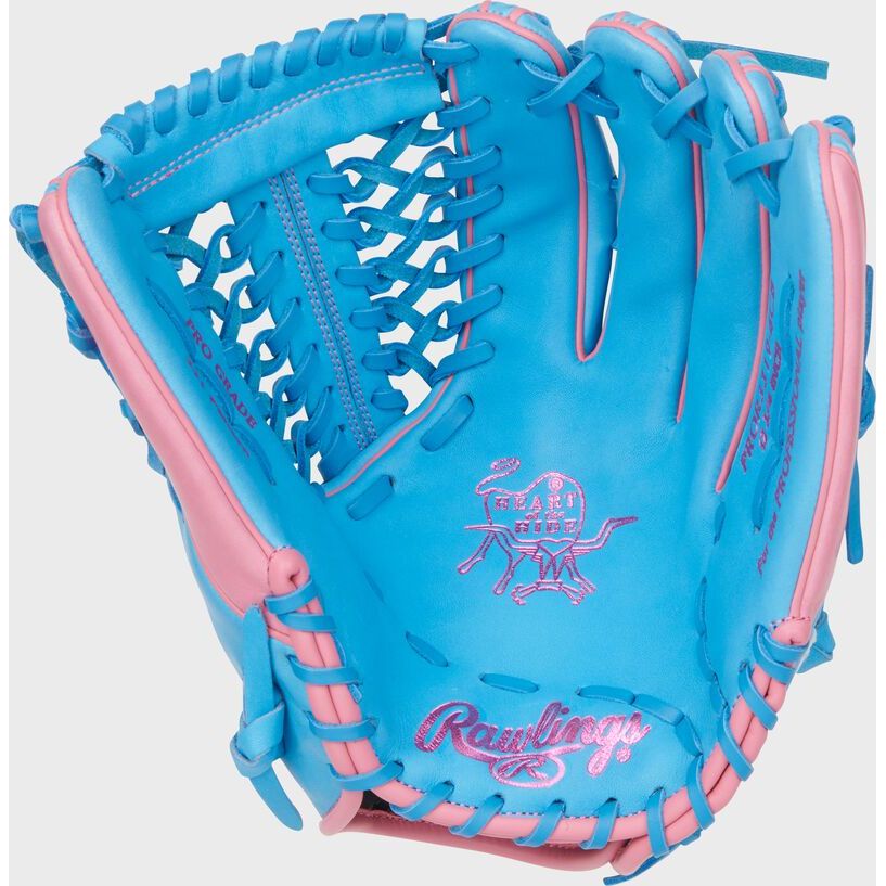 GANT RAWLINGS HEART OF THE HIDE 12.75'' OUTFIELD BLUE/PINK
