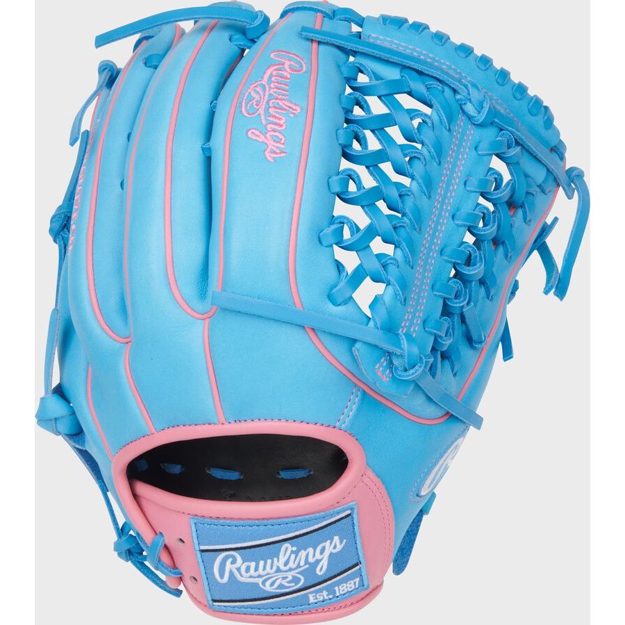 GANT RAWLINGS HEART OF THE HIDE 12.75'' OUTFIELD BLUE/PINK