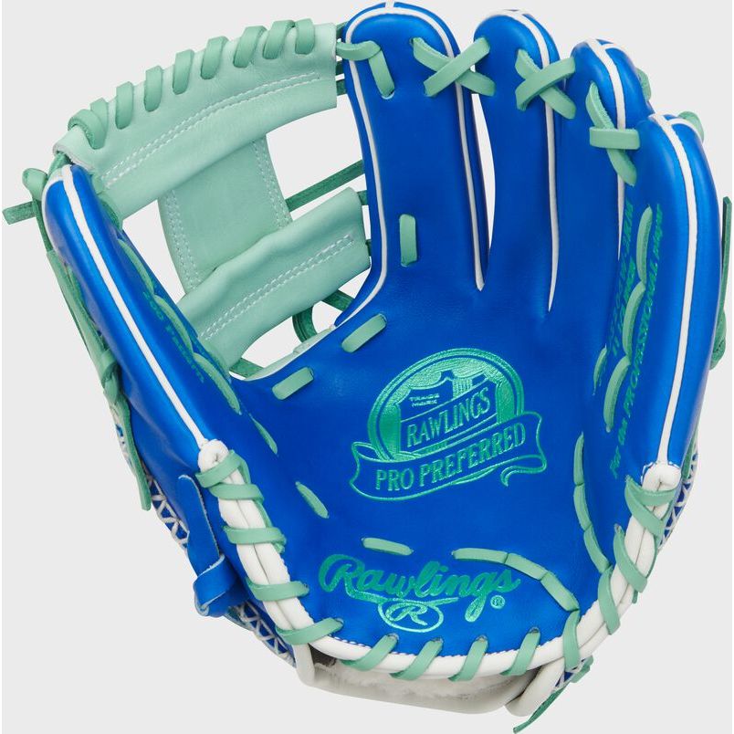 RAWLINGS PRO PREFERRED 11.5'' INFIELD BASEBALL GLOVE MINT/BLUE