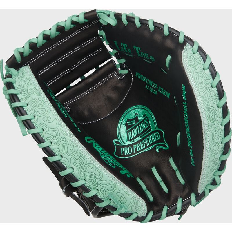 RAWLINGS PRO PREFERRED 33'' BLACK/MINT CATCHER'S MITT
