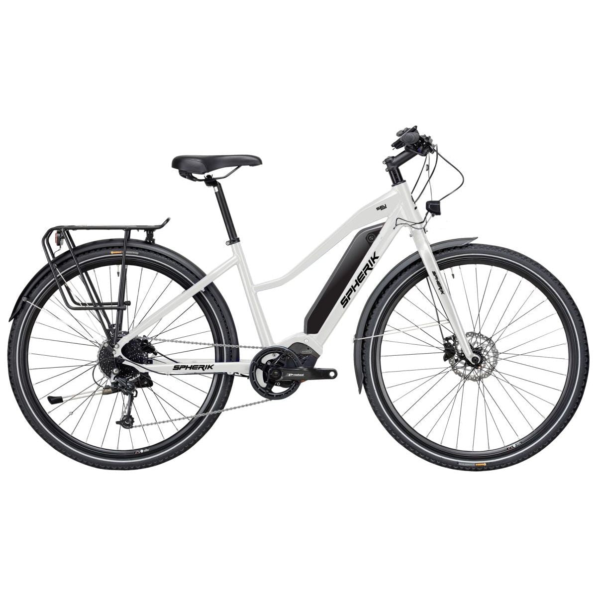 Sphérik Électrique SEU3000 Blanc Vélo Urbain Bafang M300 80 Nm