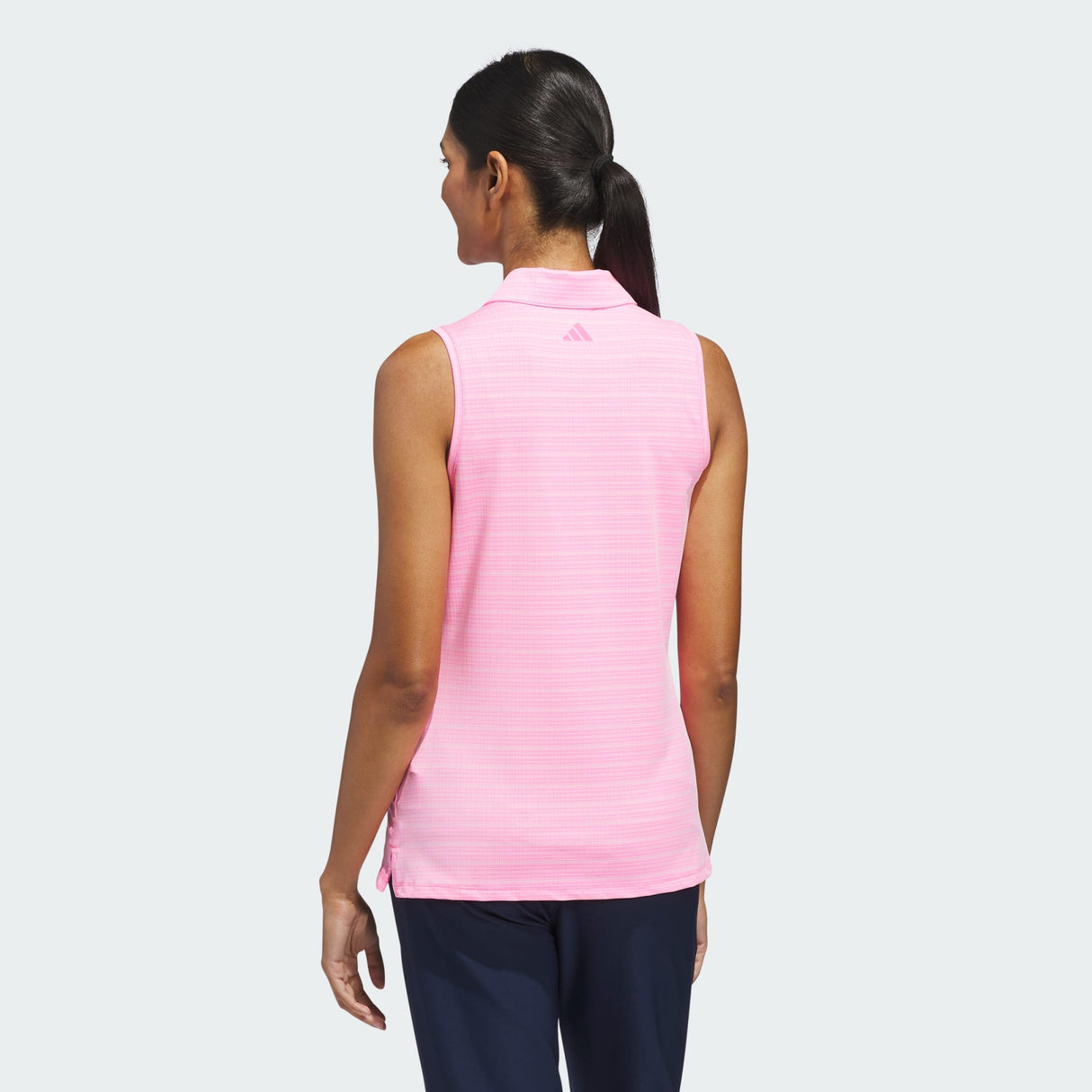 WOMEN'S ADIDAS ULTIMATE365 JACQUARD SLEEVELESS POLO SHIRT