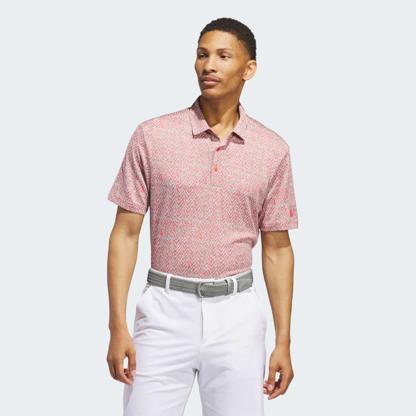 Adidas Fairway JQ Textured Jacquard Polo Shirt
