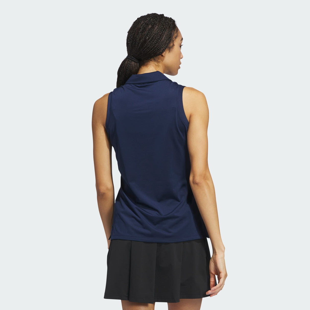 ADIDAS ULTIMATE SOLID SLEEVELESS POLO SHIRT FOR WOMEN