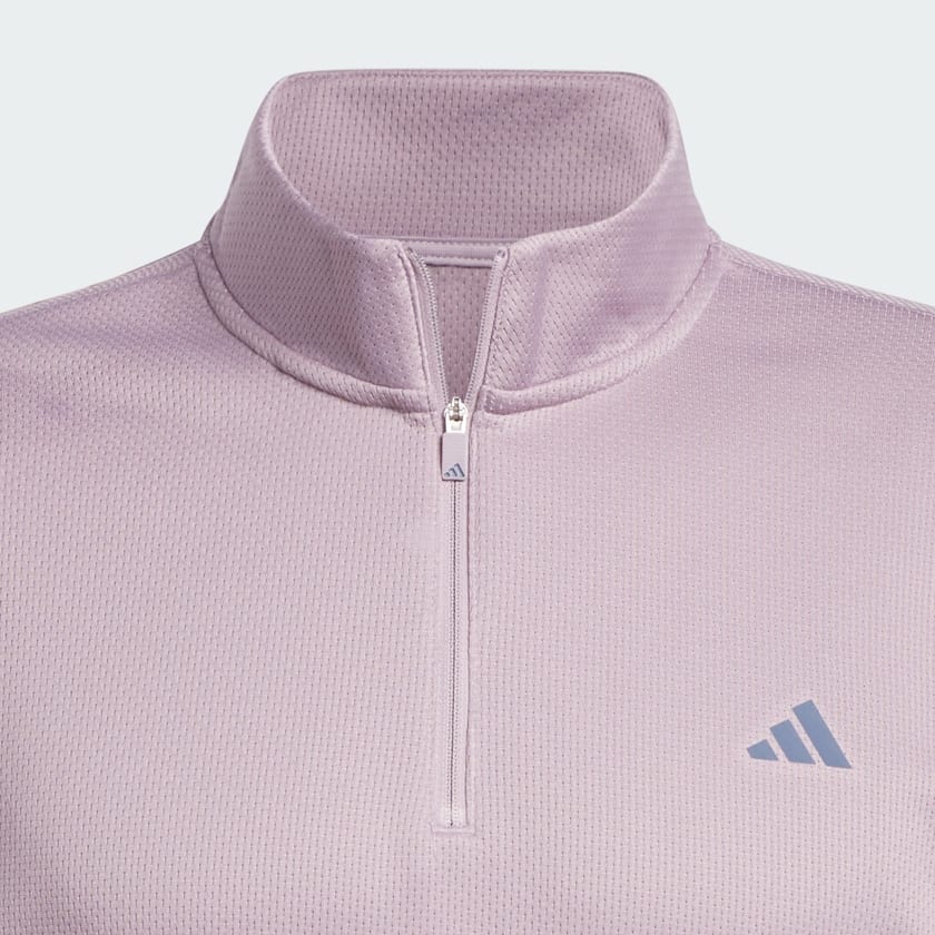 Adidas Chandail Texture Q Zip Veste Golf Performance Confort et Chaleur