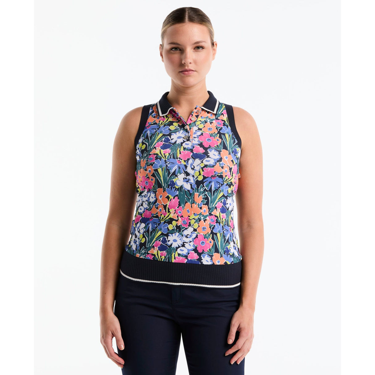 POLO PENGUIN WOMEN'S SKETCH FLORAL SLEEVELESS FEMME