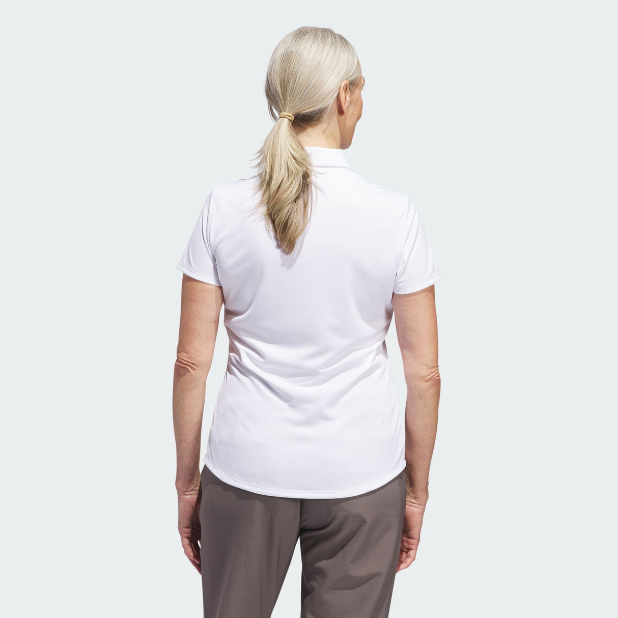 ADIDAS PERFORMANCE WOMEN'S SOLID SHORT SLEEVE POLO SHIRT