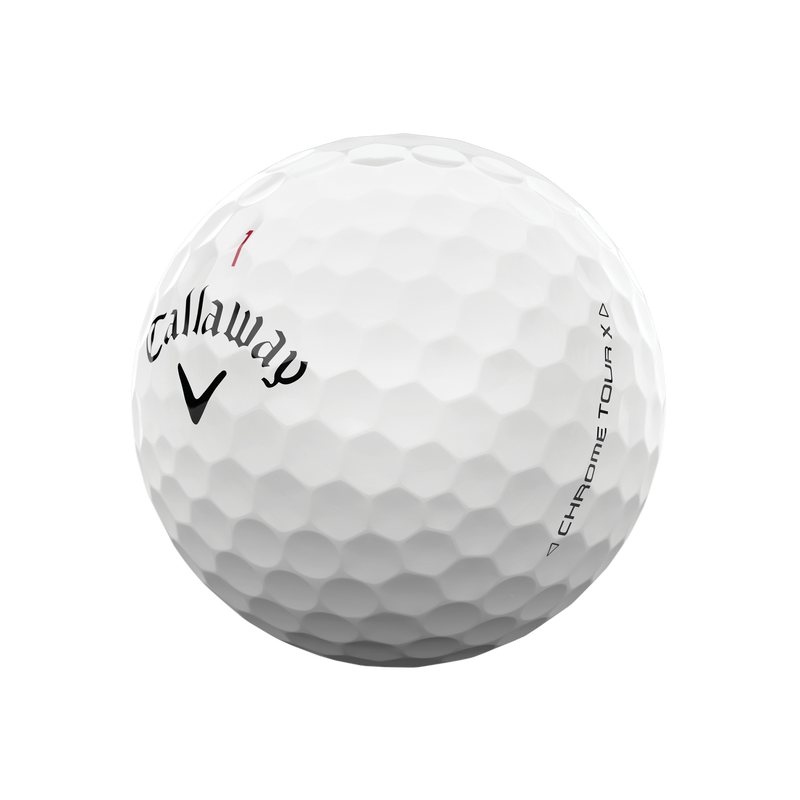 Callaway Chrome Tour X White Ball Hyper Fast Soft Core For Distance and Control