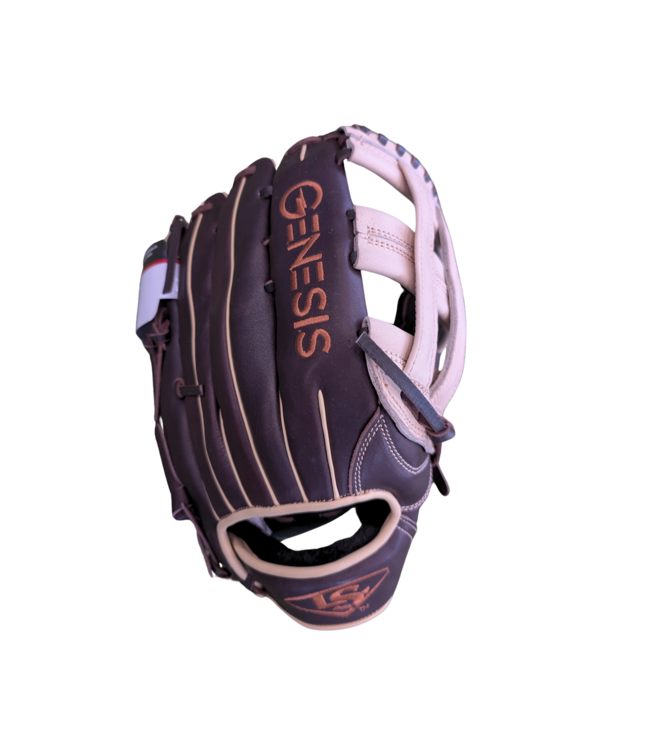 LOUISVILLE GENESIS FG BROWN-CAMEL SLOWPITCH GLOVE (RIGHT HAND THROW)