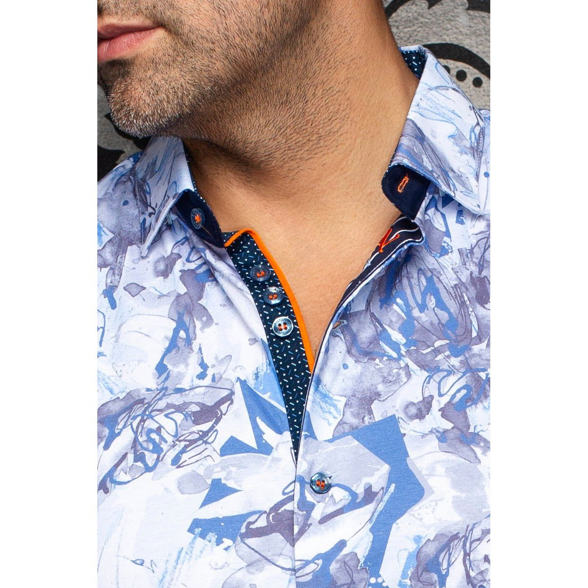 CHEMISE AU NOIR OSLIN MANCHES COURTES