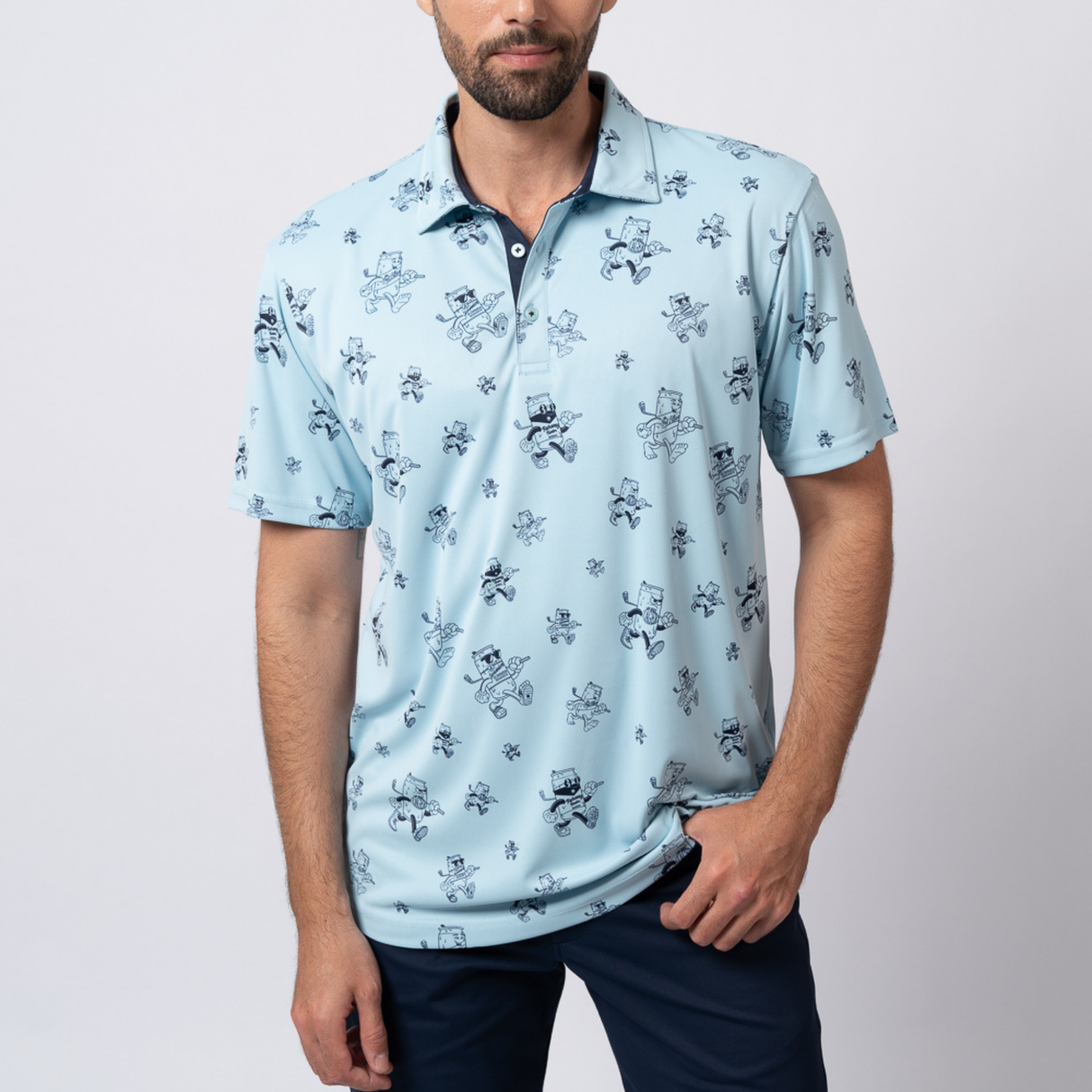 Swannies Bill Performance Comfort Fit Golf Polo Shirt for the Course