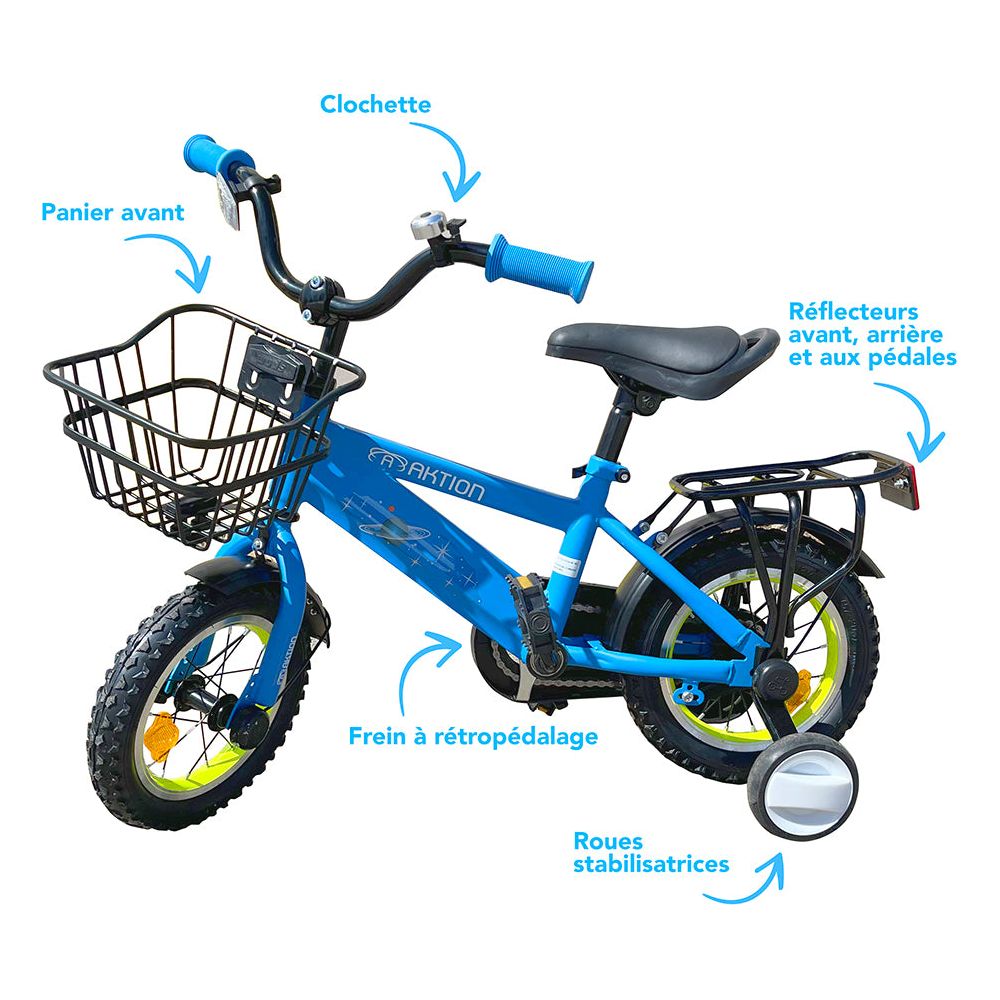 Children's Bike Promotion 16 Inches Blue With Backpedal Brake Control