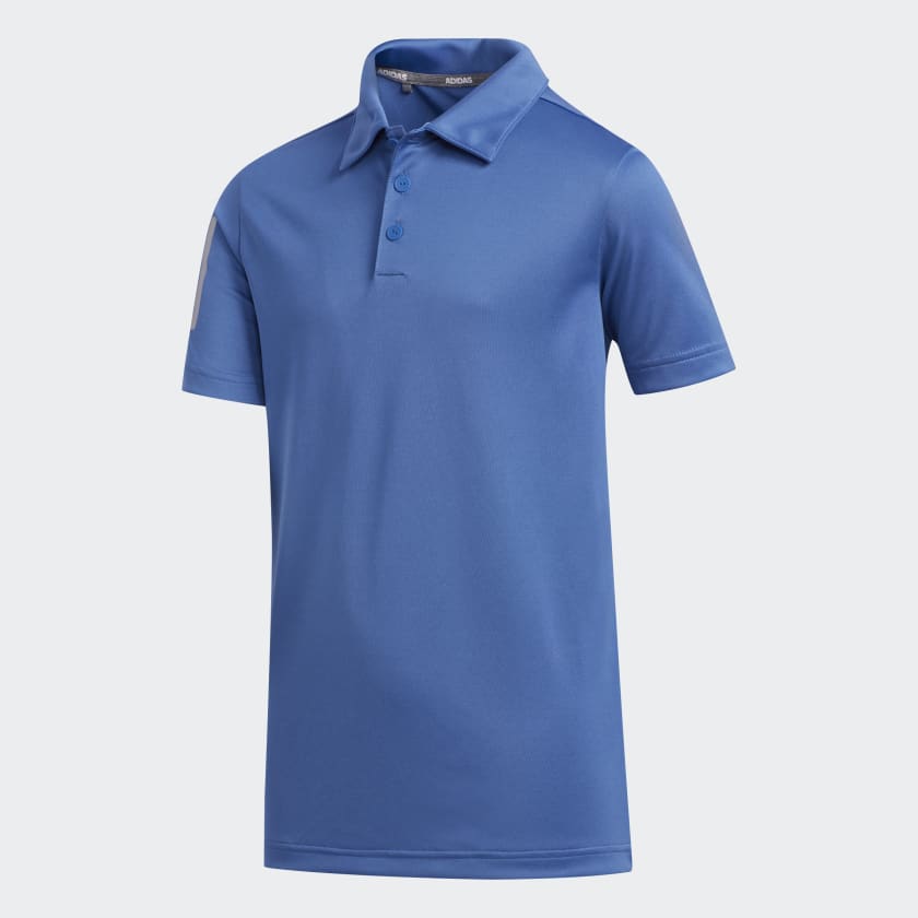 Adidas Polo 3 Stripes Junior Confort et Performance Pour Le Parcours
