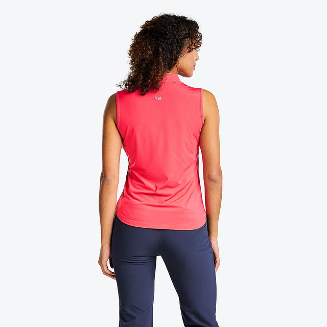 NVO Naomi Mock Polo Sans Manches UPF 30 Quick Dry Jersey Léger