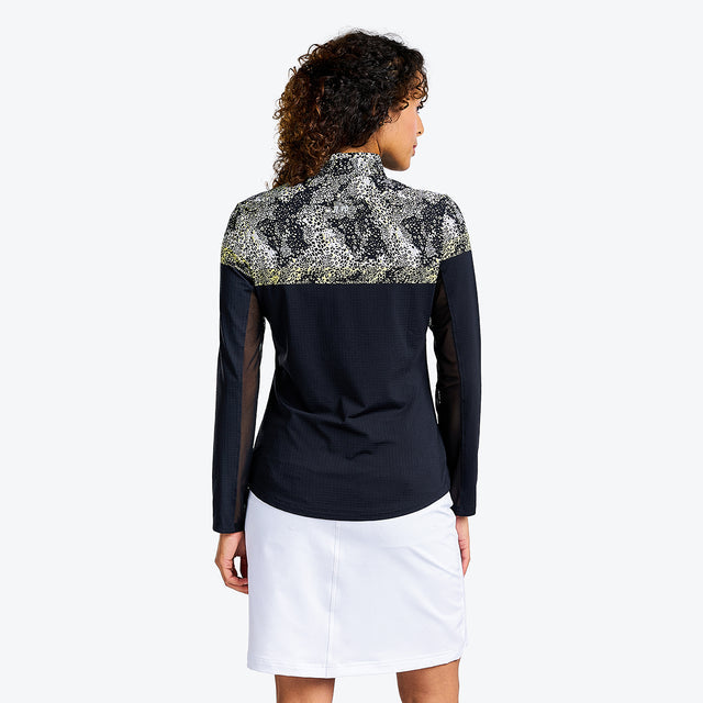 Losana Long Sleeve Polo Mock Neck For Women Comfort