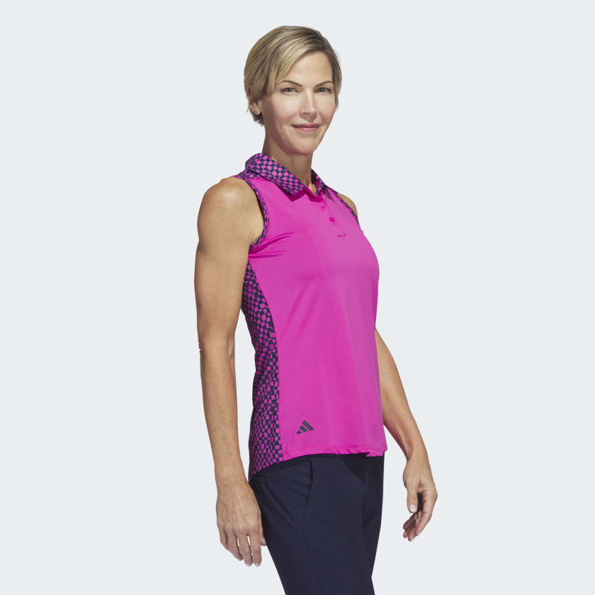Adidas Ultimate 365 Polo Sans Manches Imprimé Pour Femme Élégant