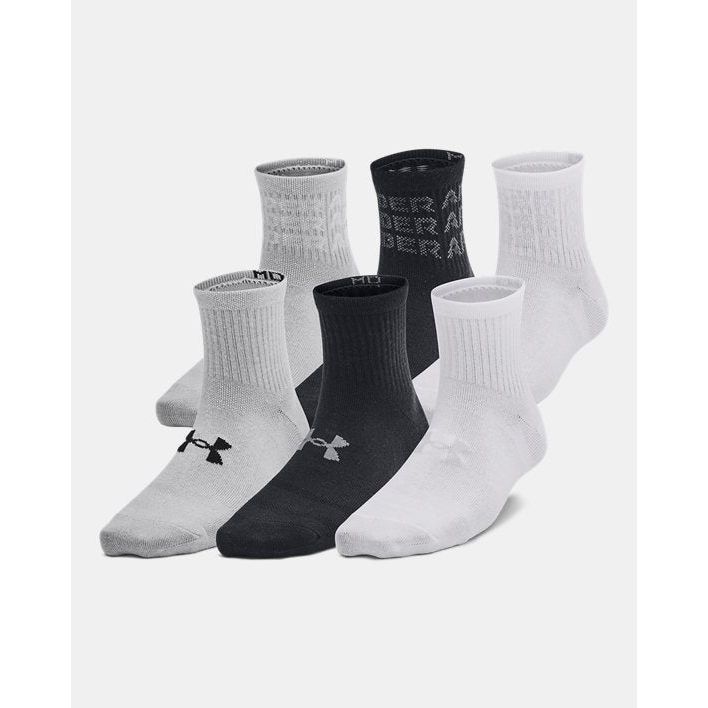 BAS UA Essential Chaussettes Enfant Quarter 6 Paires Ultra Légères Pour Entraînement