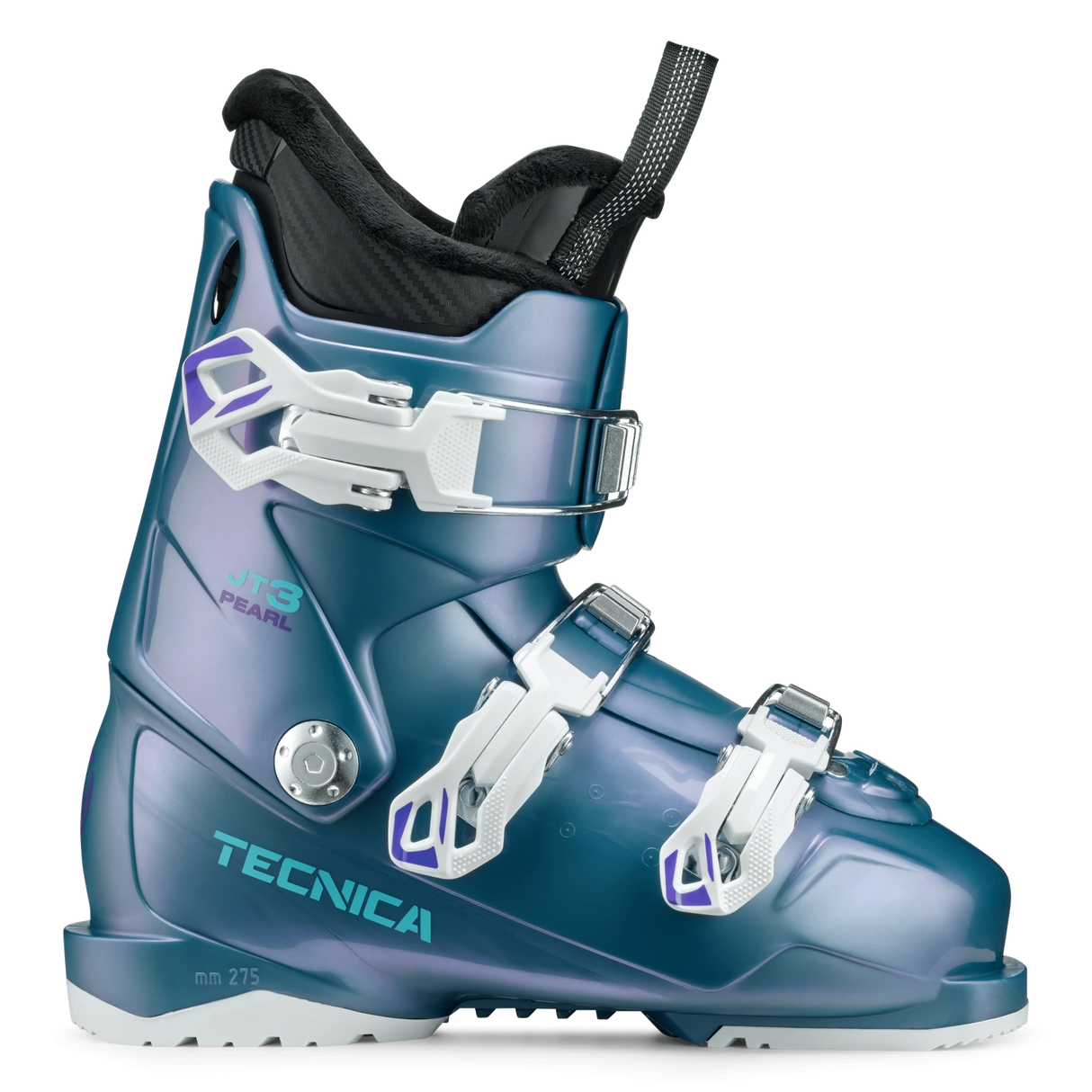 Tecnica JT3 Pearl Girls' Junior Boots, Three Buckles, Comfort and Stability