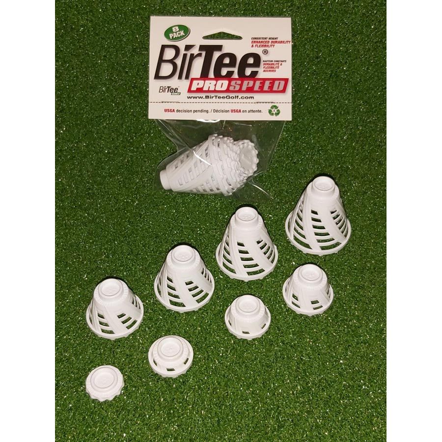BirTee Pro Speed Pack 8 Tees Golf Tailles Variées Pour Entraînement