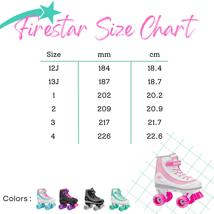 PATIN A 4 ROUES ROLLER DERBY FIRESTAR GIRL