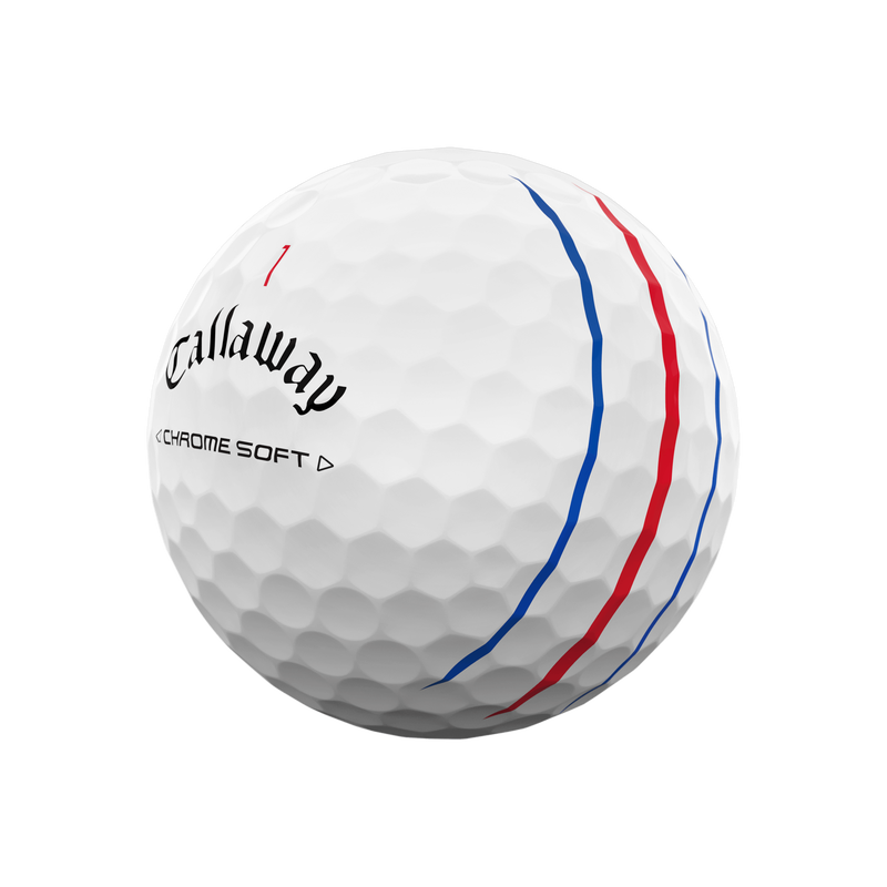 CALLAWAY CHROME SOFT 24 WHITE TRIPLE TRACK BALL 