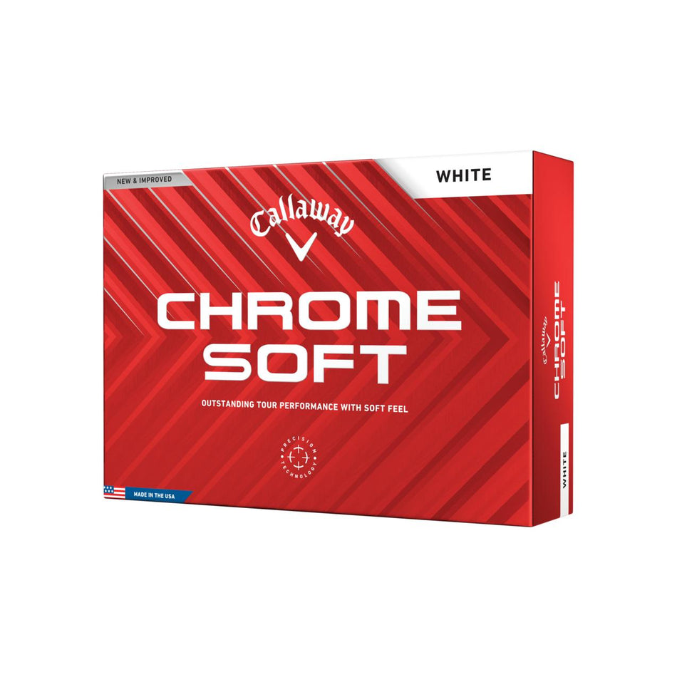 CALLAWAY CHROME SOFT 24 WHITE BALL 