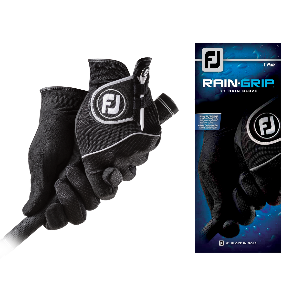 Gant FootJoy RainGrip Homme Gants Imperméables Prise Fiable Confort