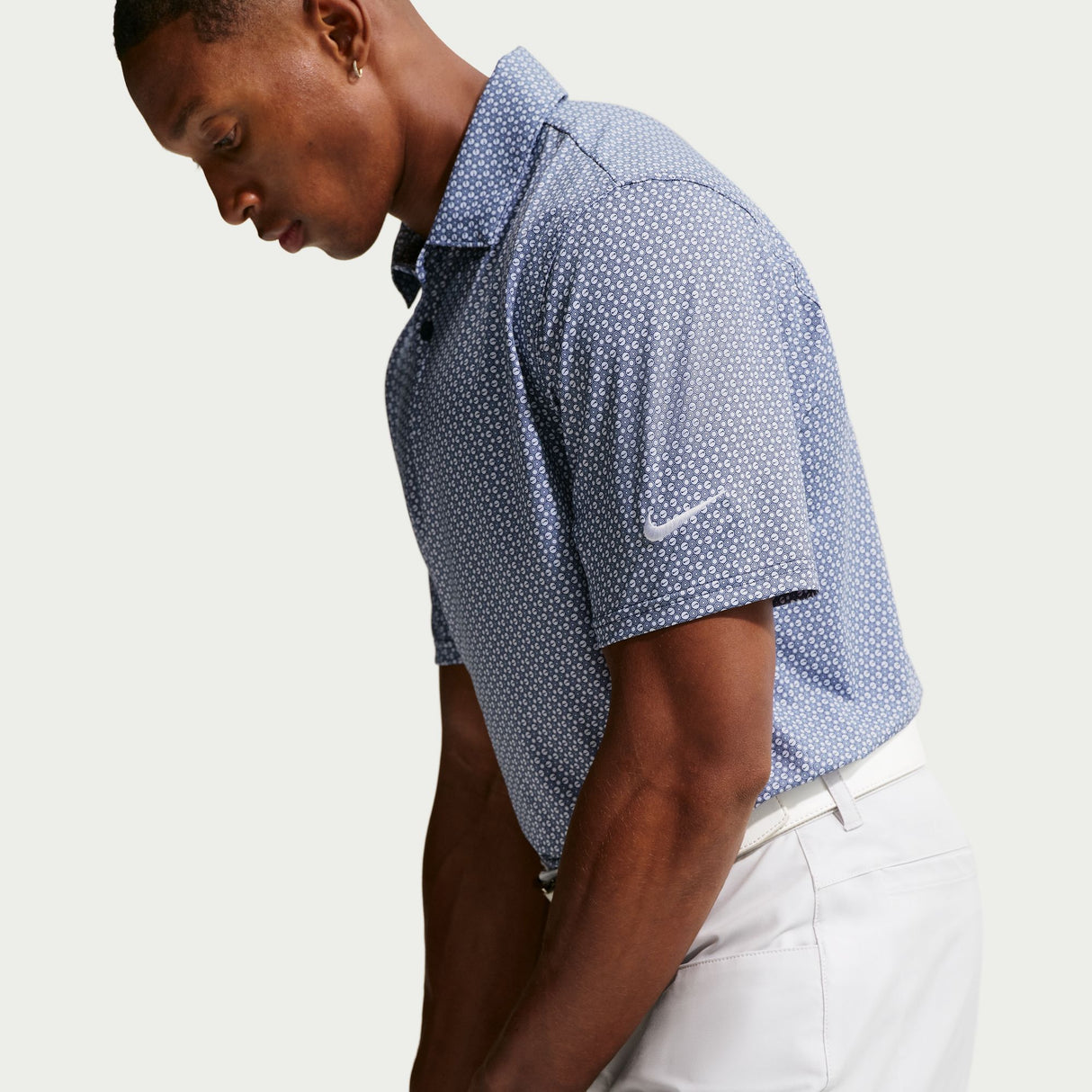 NIKE DRI-FIT VELOCITY MICRO PRINT MEN'S POLO