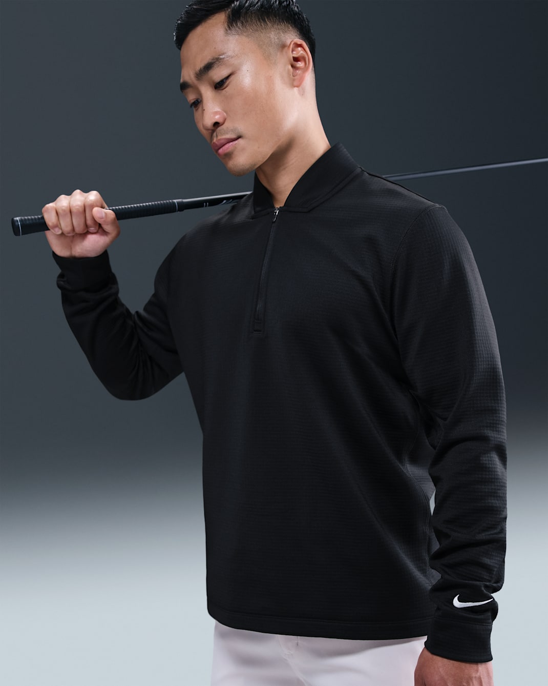 CHANDAIL NIKE VELOCITY THERMA-FIT 1/2 ZIP HOMME