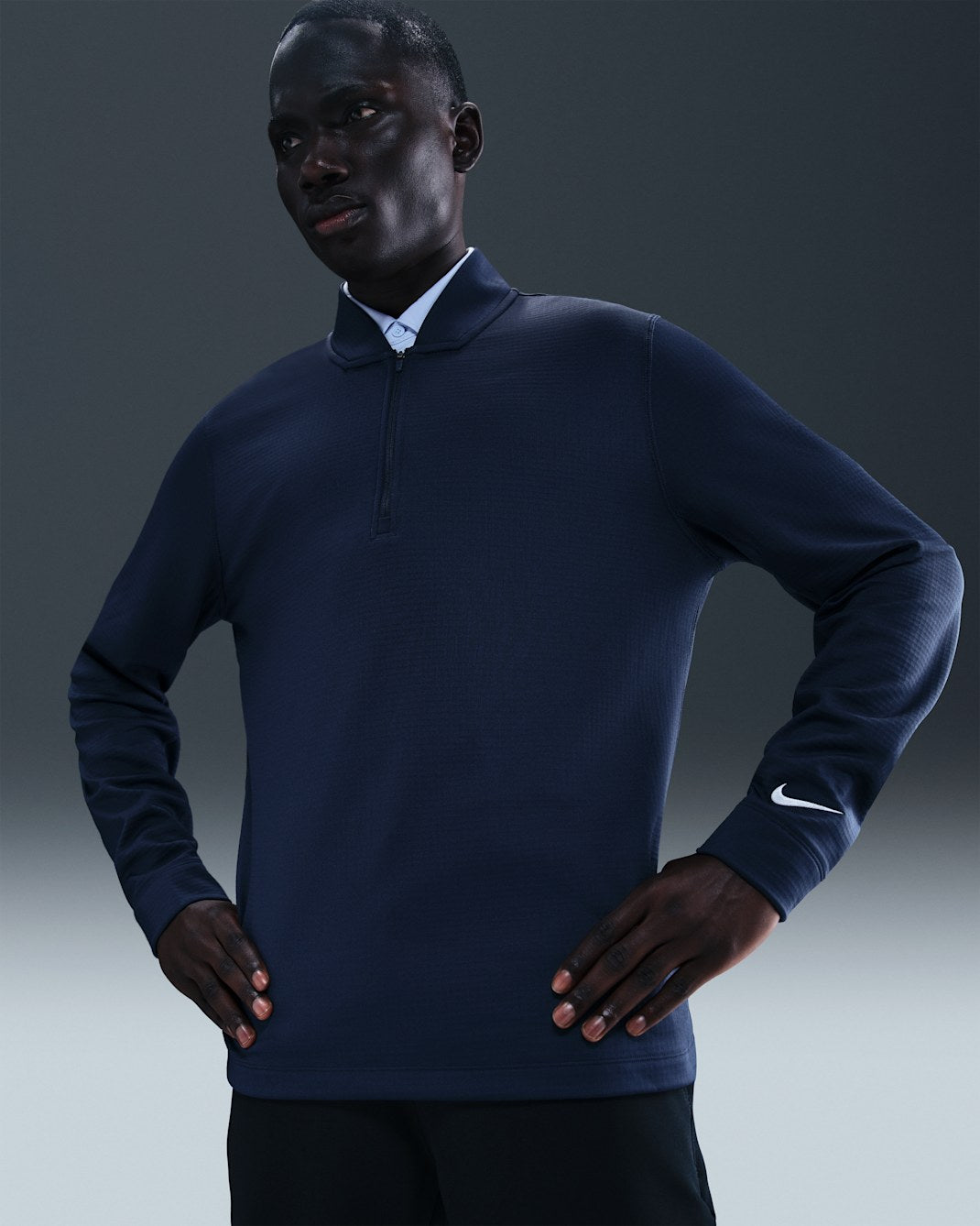CHANDAIL NIKE VELOCITY THERMA-FIT 1/2 ZIP HOMME