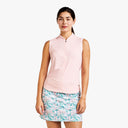 FERGIE MOCK SLEEVELESS POLO SHIRT FOR WOMEN