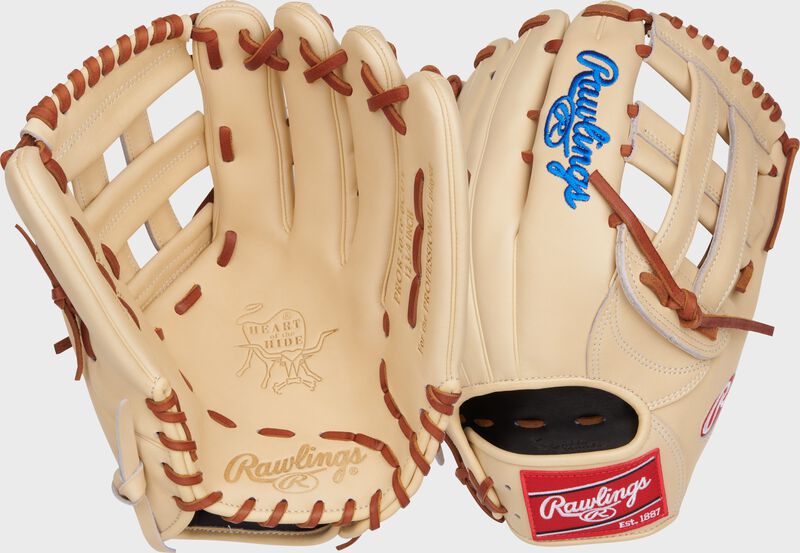 RAWLINGS HEART OF THE HIDE 12.75'' OUTFIELD GLOVE TAN/RED