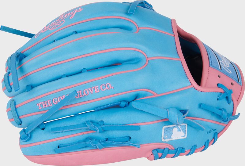 RAWLINGS HEART OF THE HIDE 12.75'' OUTFIELD GLOVE BLUE/PINK