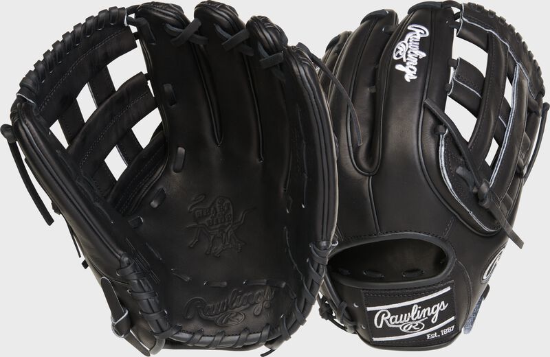 RAWLINGS HEART OF THE HIDE 12.75'' OUTFIELD BLACK/PINK GLOVE