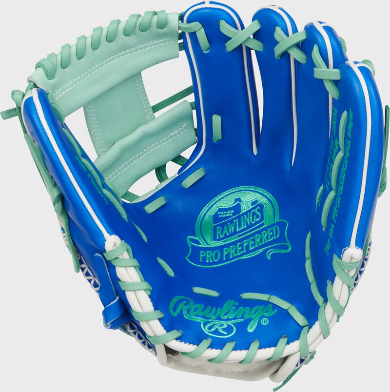 RAWLINGS PRO PREFERRED 11.5'' INFIELD BASEBALL GLOVE MINT/BLUE